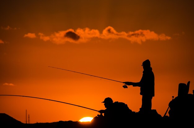 Fisherman Fishing Rod Silhouette