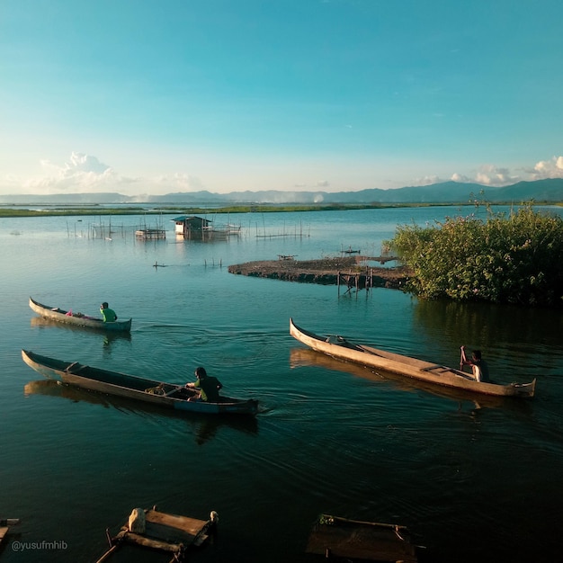 Fisherman on His Boat