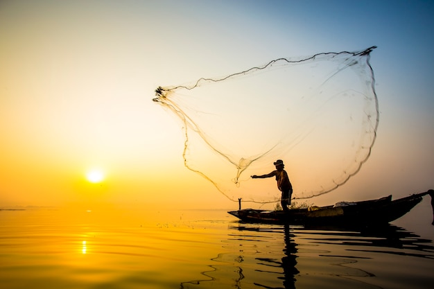 Foto vita da pescatore