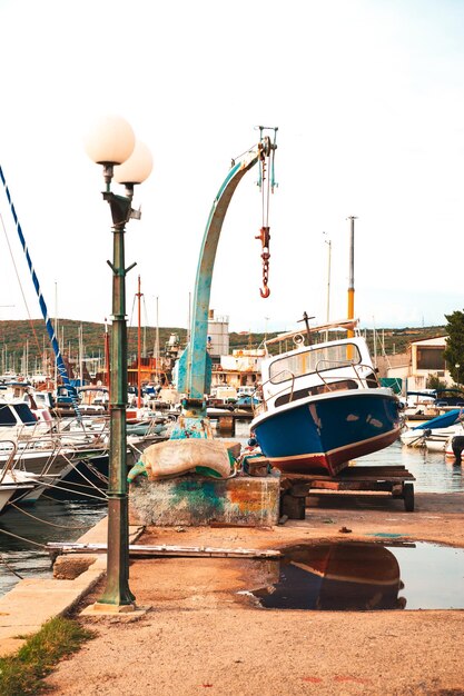 Fishing boat on harbor