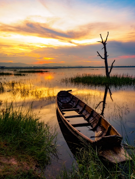 Fishing boat in the morning