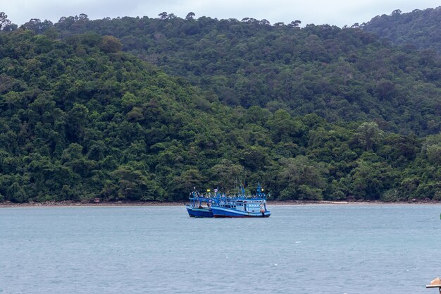 Fishing boat in the sea Thailand.