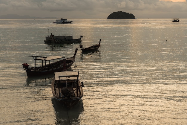 Fishing boat on the sea