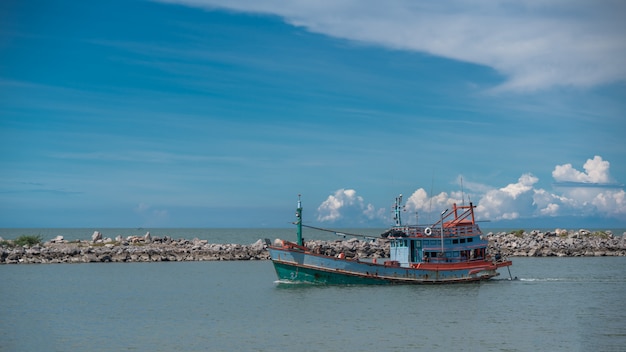 Fishing Boat In Sea