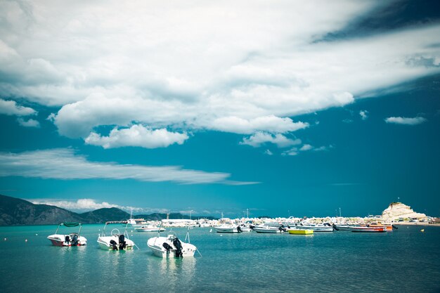 Fishing boats  in the Ionian sea