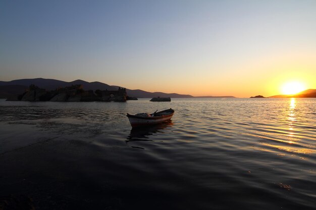 Fishing boats on the lake