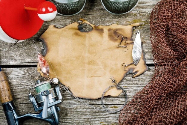 Fishing gear background image