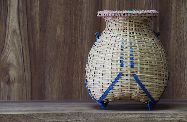 Fishing gear for catching fish In rural Thailand it is made of bamboo