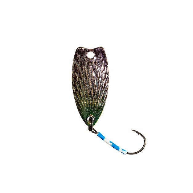 Premium Photo  Fishing lure for trout fishing on white