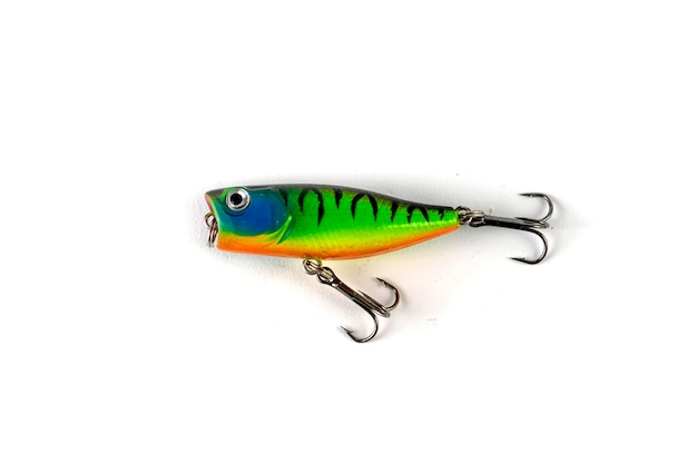 Fishing lure wobbler isolated on white