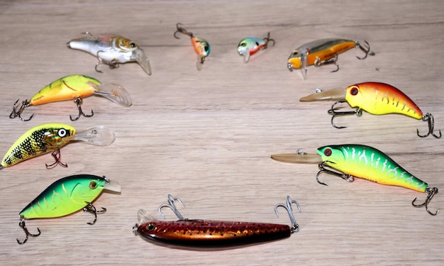 Fishing lures and equipment for fishing