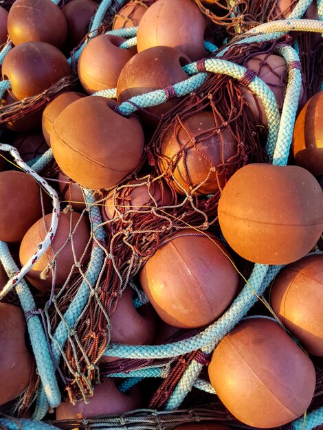 Fishing net in the port