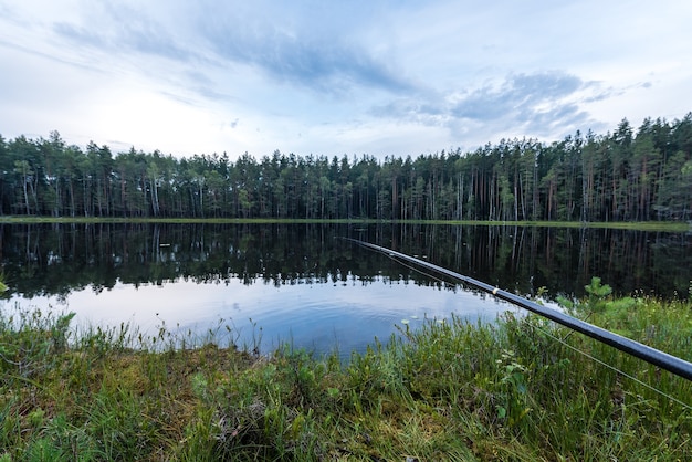 Фото Рыбалка на лесном озере