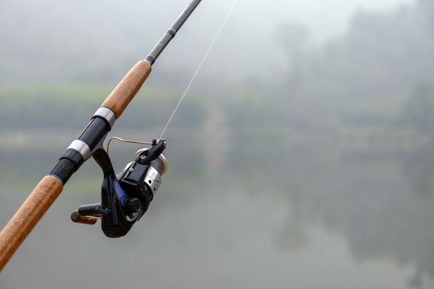 Fishing rod with soft-focus and over light