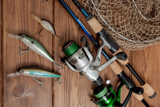 Fishing tackle - fishing spinning, hooks and lures