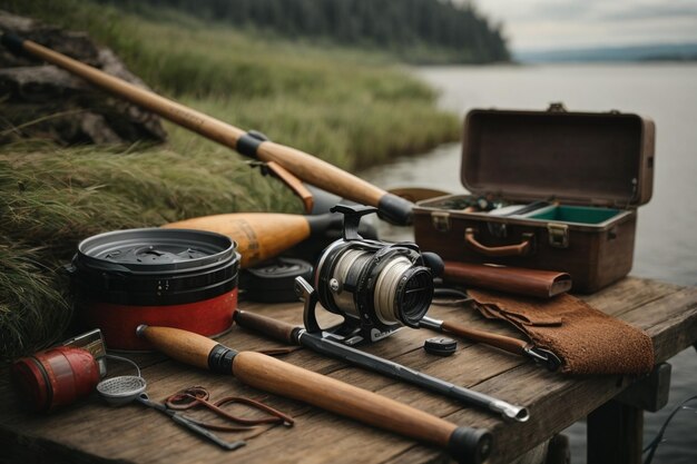 Foto strumenti di pesca ar c