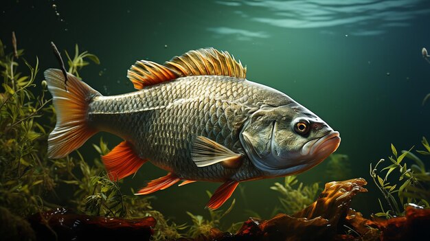 fishing_trophy_big_freshwater_perch_in_water_on_gre