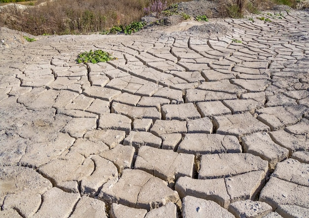 Photo fissured dry ground