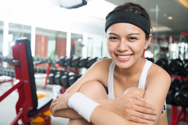 Fit girl portrait