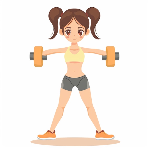 A fit woman doing exercise