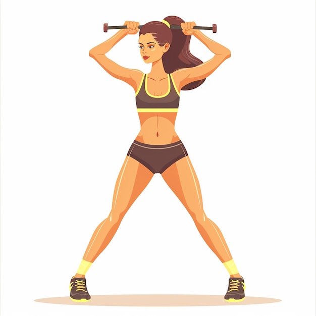 A fit woman doing exercise