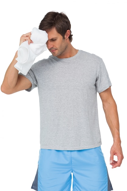 Fit young man with towel