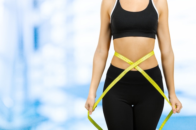Fitness body with a tape
