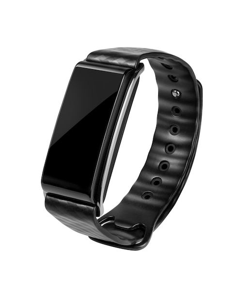 Fitness bracelet isolated on white background with clipping path