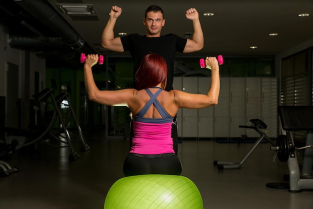 Fitness Couple Exercise in the gym