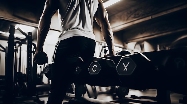 Fitness Dedication in Black and White