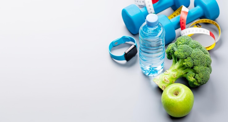 Foto fitness en gezonde voeding