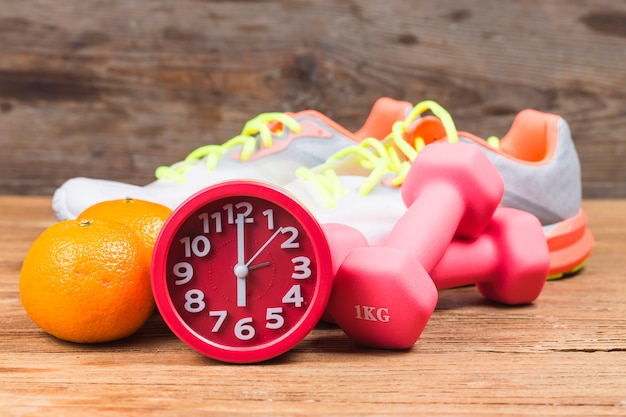 Fitness equipment. dumbbells