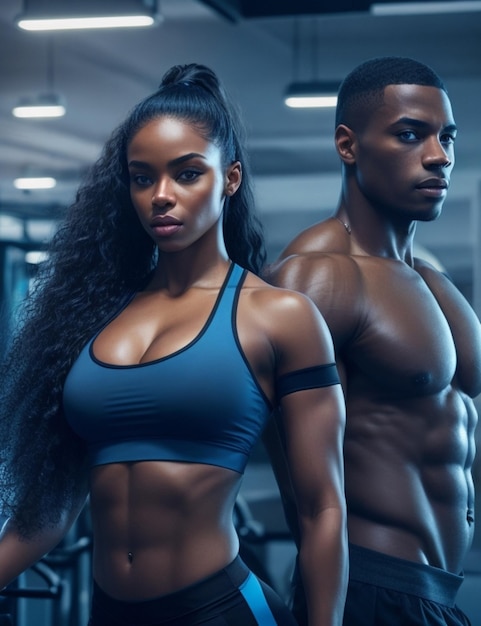 fitness gym model background