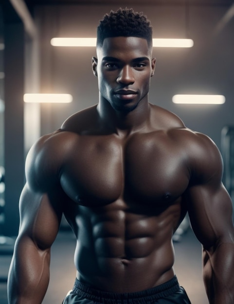 fitness gym model background