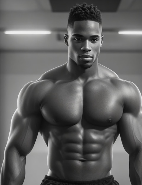 fitness gym model background