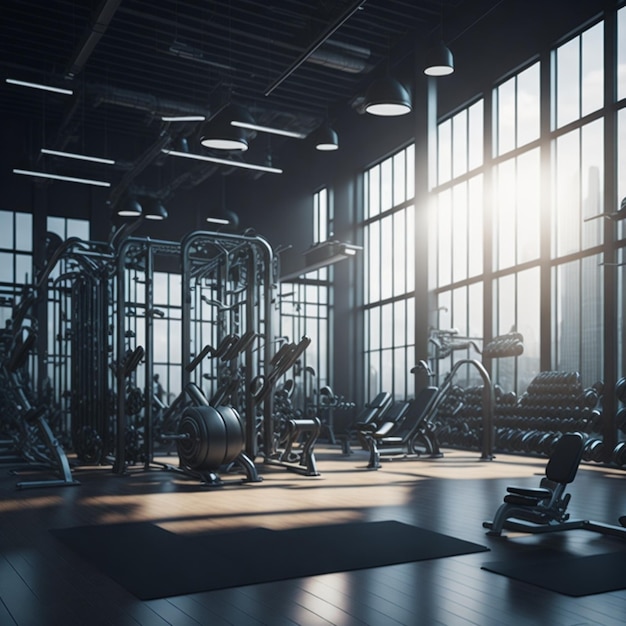 fitness gym model background