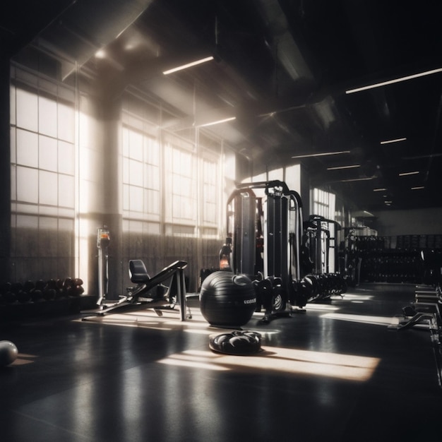 fitness gym model background