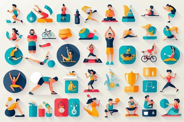 Photo fitness icons