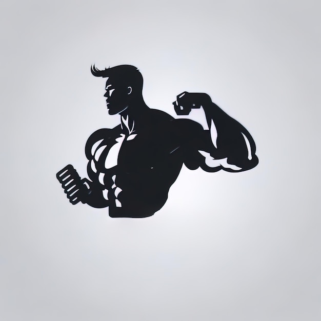 Photo fitness logo and barbell logo