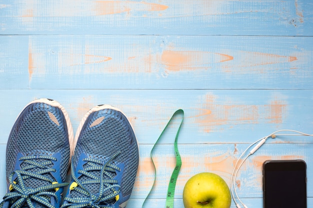 Fitness, op dieet zijn, gezonde levensstijlen en Concept