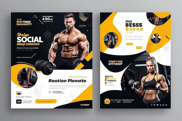 Fitness Social Media Banner Template