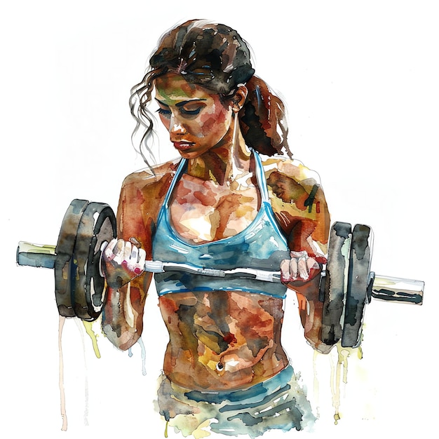 Photo fitness trainer illustration