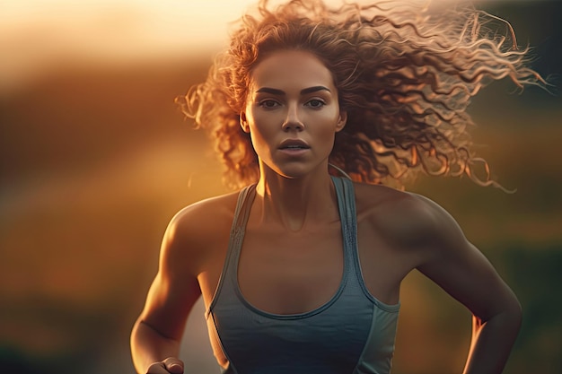 fitness woman running