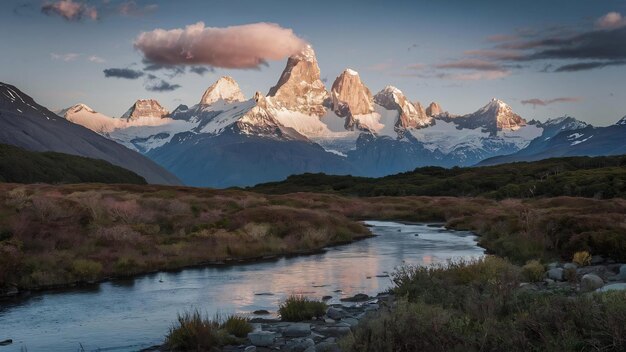 Photo fitz roy mountain patagonia