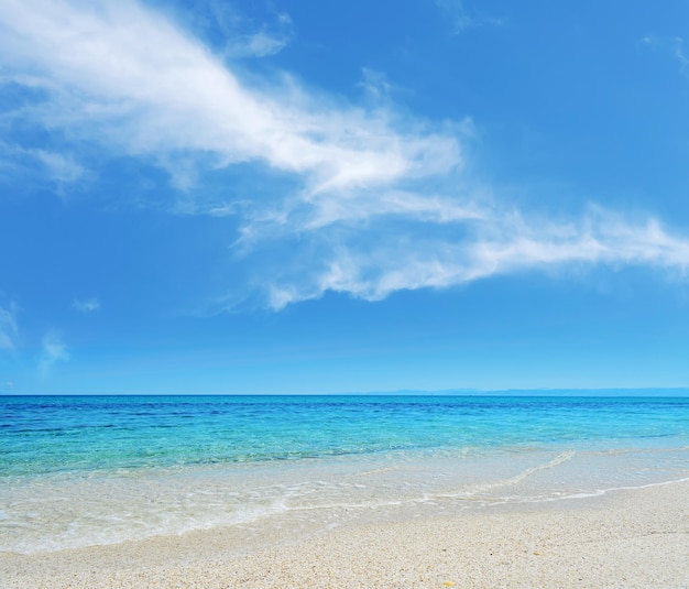 Fiume Santo strand op een bewolkte dag Sardinië