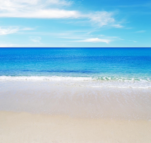 Fiume Santo strand op een zonnige dag Geschoten in Sardinië, Italië