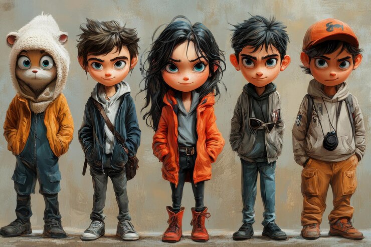Photo 冒険 に 準備 し て いる 5 人 の 友人