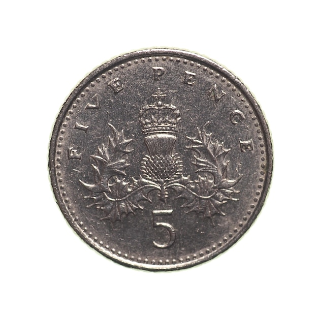 Five pence coin