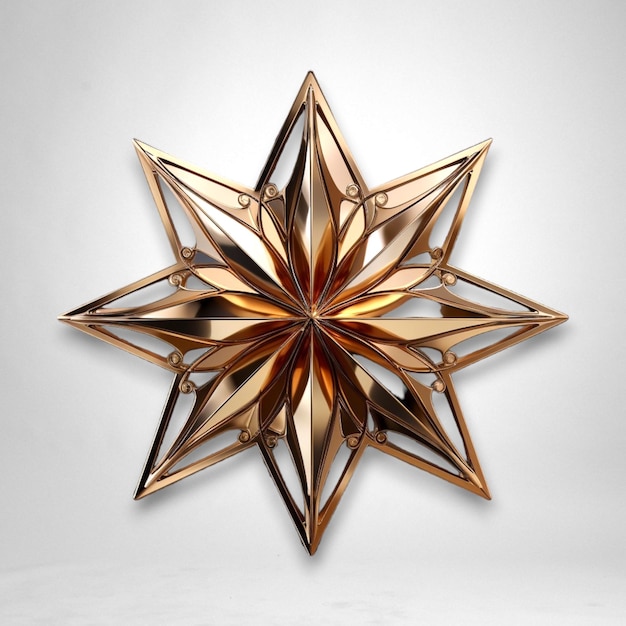 fivefold red star in the style of soviet realism gemstones white and bronze tones Generative AI