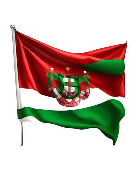 写真 ポルトガルの国旗を立てる